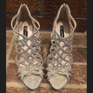 INC Sharee heels 6.5 rhinestone evening sandals